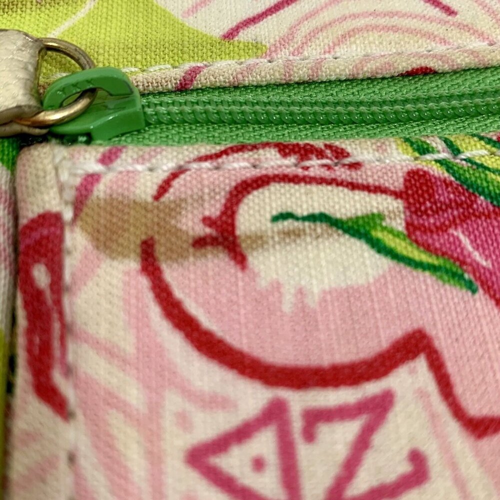 LILLY PULITZER Coming In Hot Wristlet Wallet With Detachable Strap METALLIC Trim - Picture 7 of 11